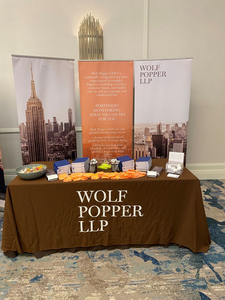 Wolf Popper LLP Wolf Popper Proudly Sponsors the FPPTA 38th Annual